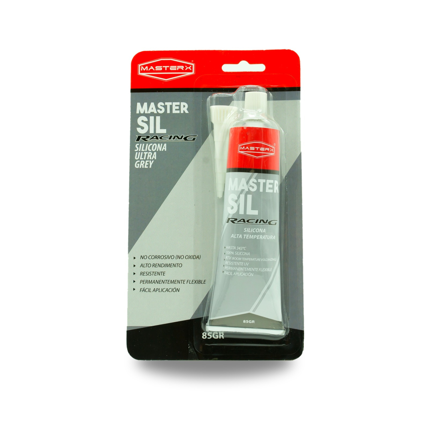 SILICONA SUPER GRIS OXIMICA POMO 85 GR MASTERX
