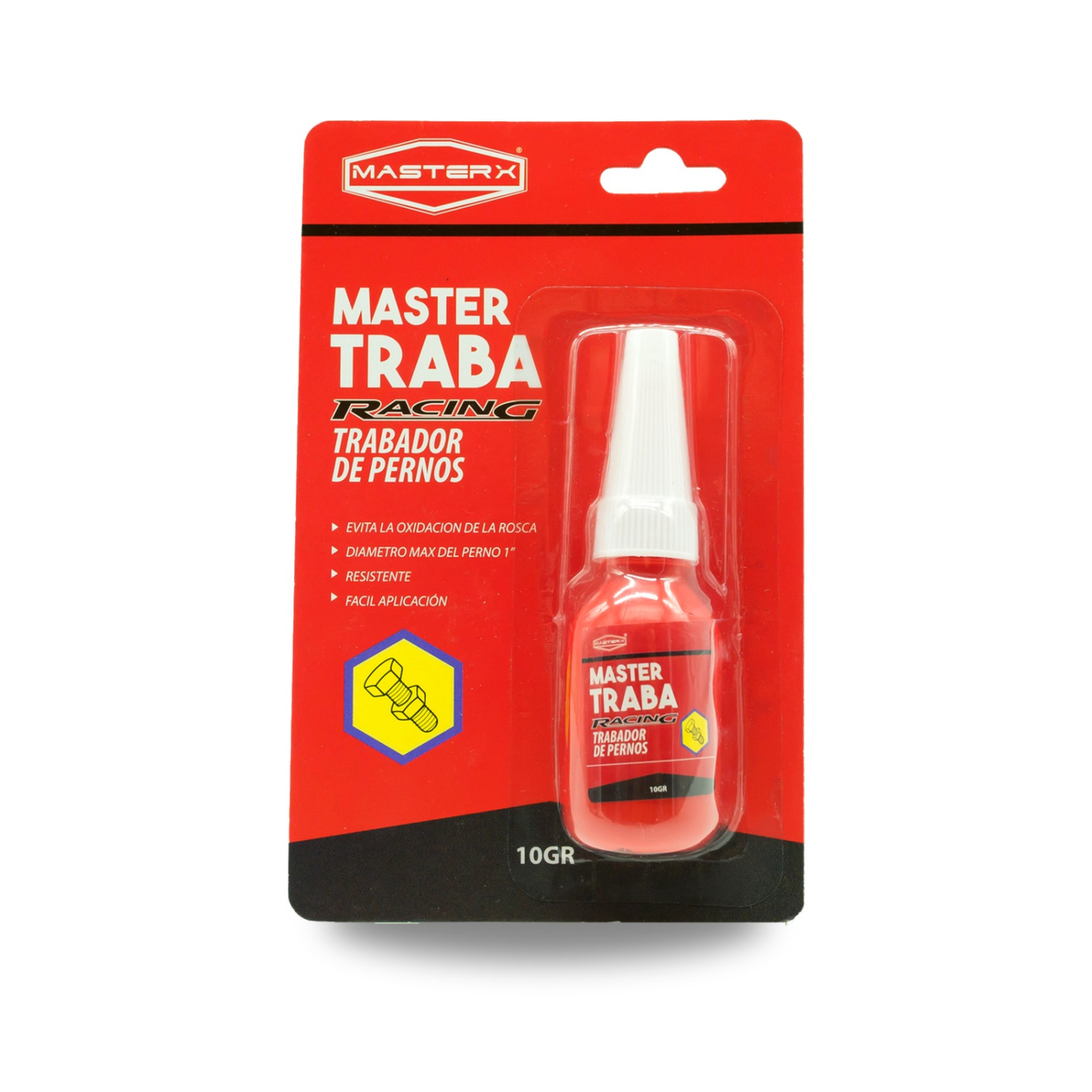 TRABADOR DE PERNO RESISTENCIA MEDIA 271 10 GR ROJO MASTERX