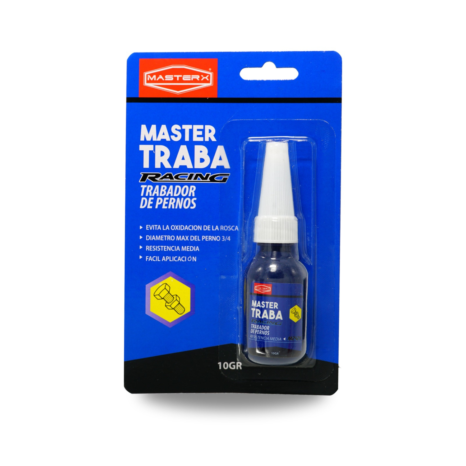 TRABADOR DE PERNO RESISTENCIA MEDIA 242 10 GR AZUL MASTERX